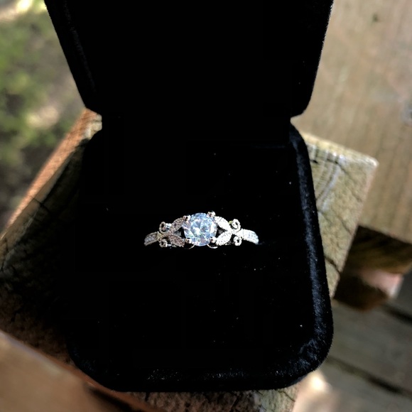 🌟SIZE 10 LEFT🌟STERLING SILVER VINTAGE FLORAL - Picture 3 of 8